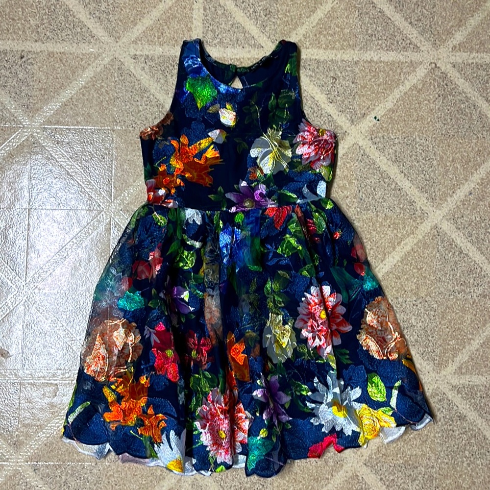 Ava & Yelly Made In USA Girls Dress Size 4 Floral